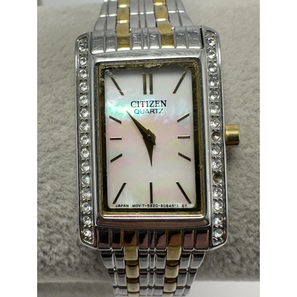 Citizen 5920-S063663 New Battery Ladies‎ MOP Tank Watch 19MM 6.5" L49